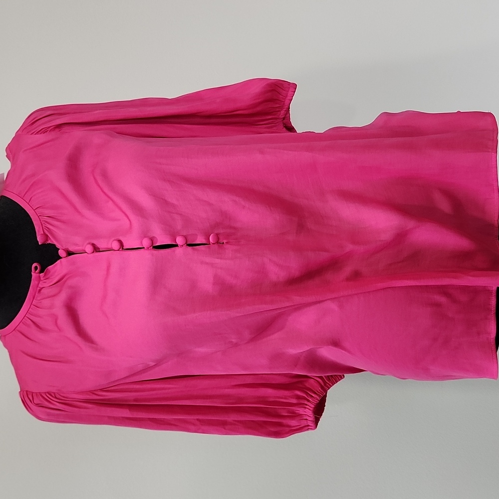 Ann Taylor Pink Button-Front Blouse